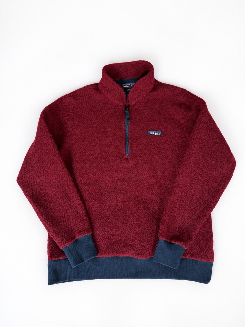 Patagonia Burgundy Quarter-Zip Fleece Pullover